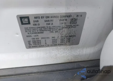 2020 Chevrolet Trax Fwd Ls from USA, damaged, VIN KL7CJKSB0LB028987